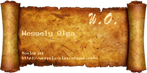 Wessely Olga névjegykártya